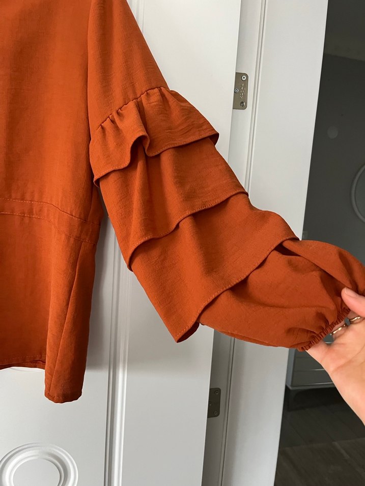 Kiremit renk gömlek - Görsel 3