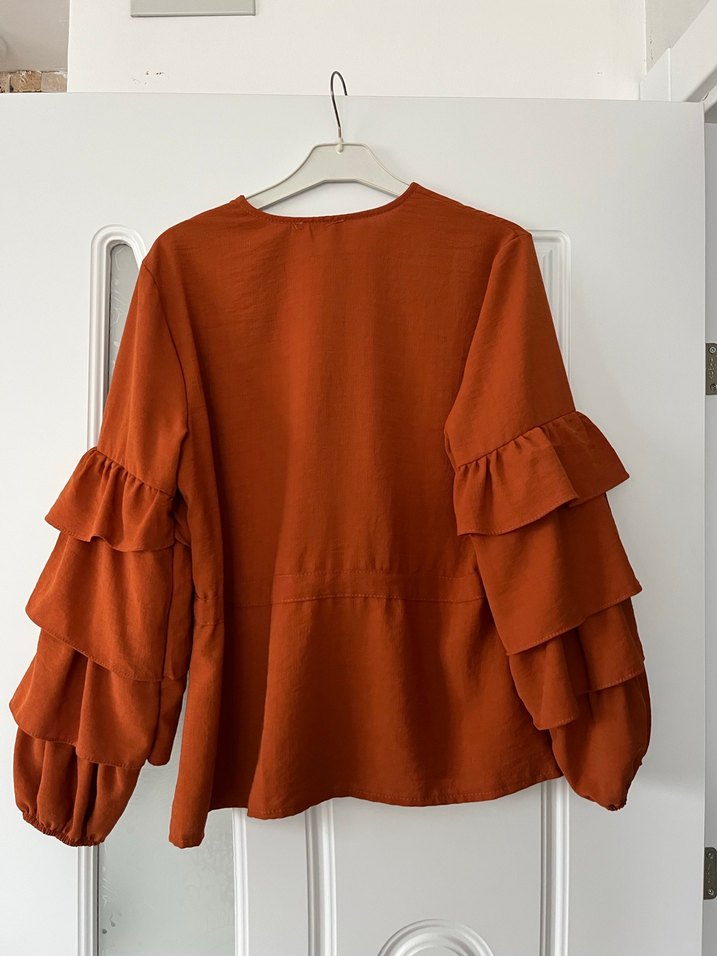 Kiremit renk gömlek - Görsel 4