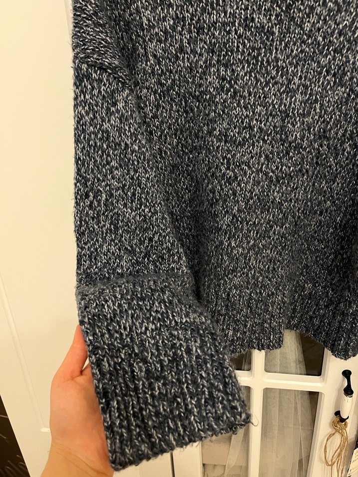 Gri Örgü Kadın Salaş Kazak - Görsel 2