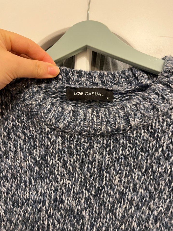 Gri Örgü Kadın Salaş Kazak - Görsel 3