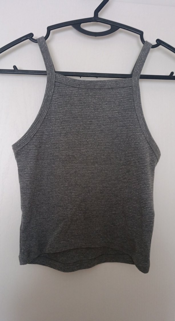 Gri Kadın  Yüksek Yakalı Atlet - Görsel 2