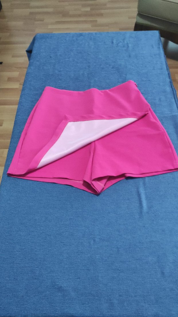 Pembe Mini Şort Kadın - Görsel 2