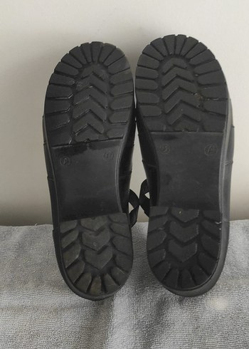 Siyah Platform Topuklu Gotik Kadın Ayakkabı - Görsel 2