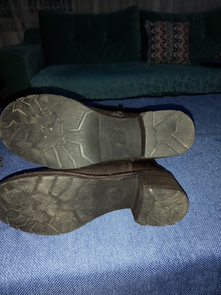 Kahverengi Deri Tokalı Dizüstü Biker Çizme - Görsel 4