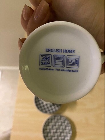 Beden çeşitli Renk 5 li fincan takımı English Home