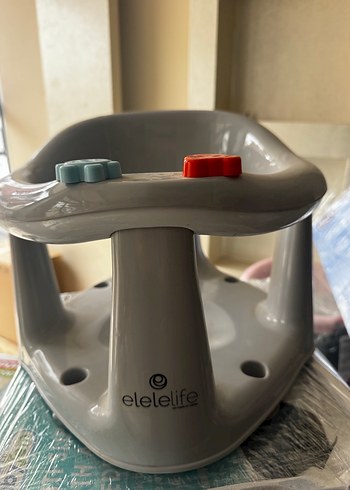 Gri Bebek Mama Sandalyesi Oturağı ELELELİFE - Görsel 3