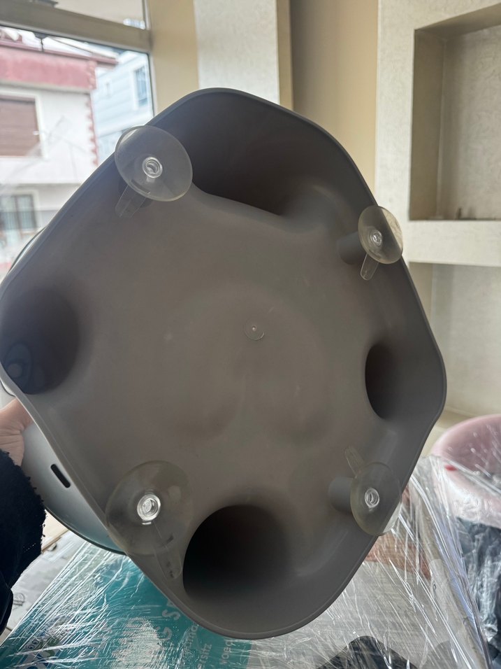 Gri Bebek Mama Sandalyesi Oturağı ELELELİFE - Görsel 4