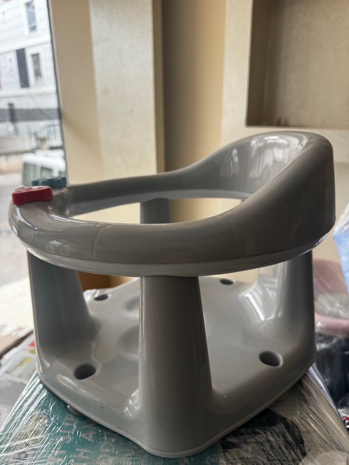 Gri Bebek Mama Sandalyesi Oturağı ELELELİFE - Görsel 2