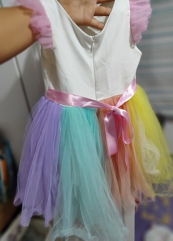 4 Yaş Beden çeşitli Renk Kız çocuk abiye elbise 