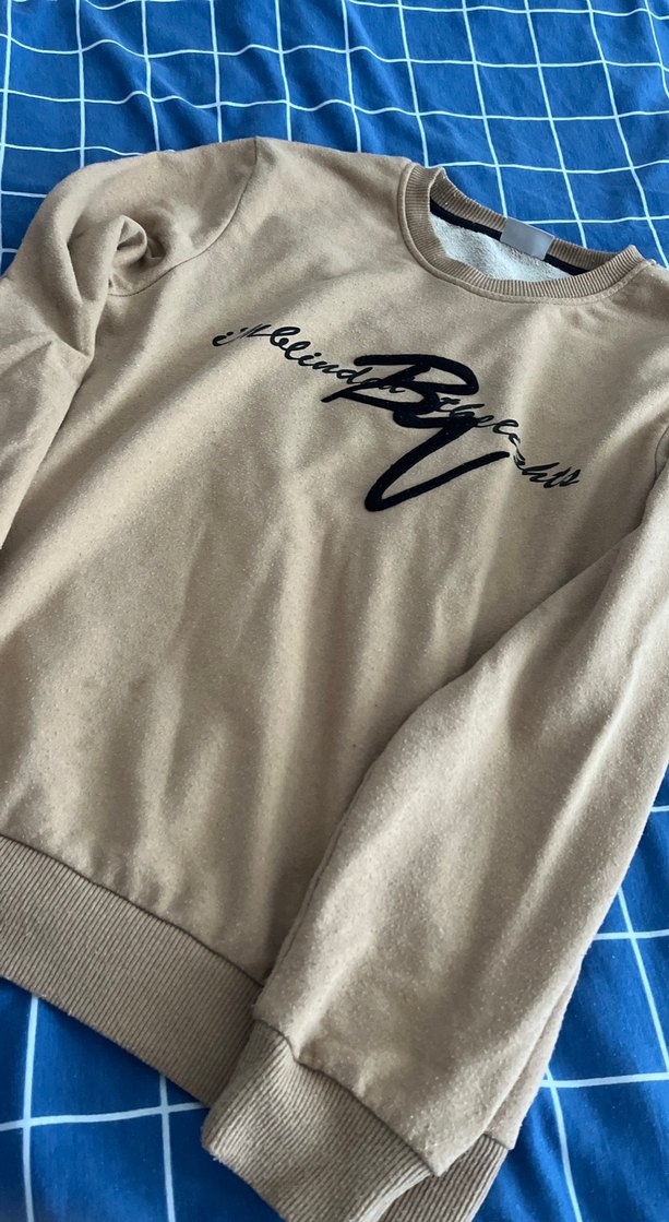 Kahverengi Baskılı Kadın Uzun Kollu Sweatshirt - Görsel 2