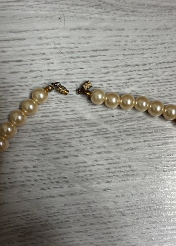 Altın Renkli Boncuklu Midi Kolye - Görsel 2