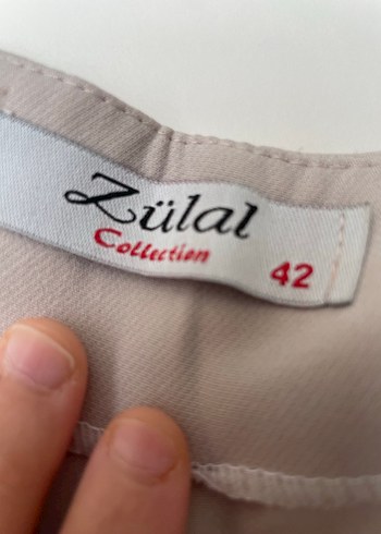 Bej Kadın Ofis Kumaş Pantolon - Görsel 2