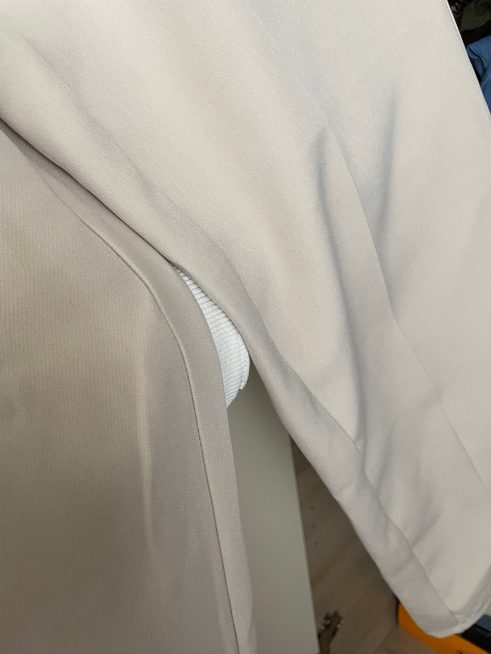 Bej Kadın Ofis Kumaş Pantolon - Görsel 3