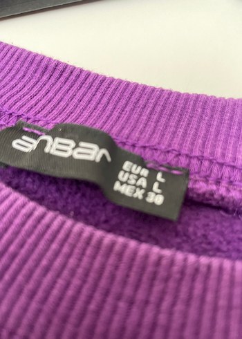 Mor Baskılı Kadın Sweatshirt - Görsel 2