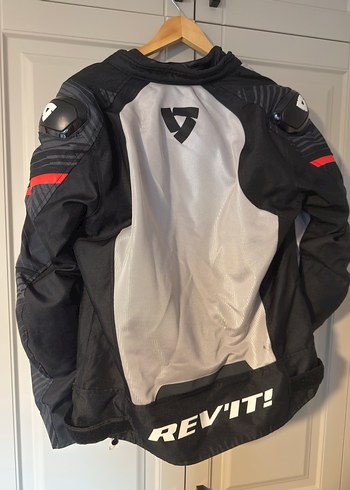 Revit Apex Air Neon Kırmızı Siyah Gri Spor Biker Mont - Görsel 6