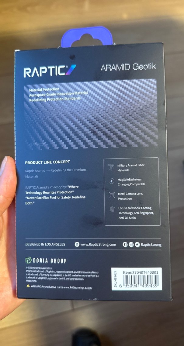 RAPTIC Aramid Geotik iPhone 17 Air Kılıfı - Görsel 2