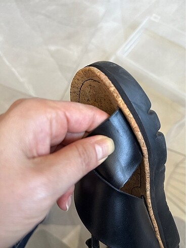 Camper siyah kadın sandalet - Görsel 5