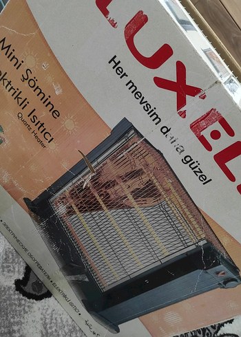 Mini Elektrikli Kahverengi Şömine Isıtıcı