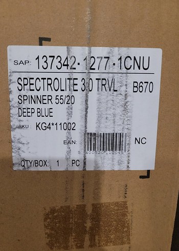 Sıfır ürün,paketli ,Koyu Mavi Fermuarlı kabin boyu Valiz - Görsel 5