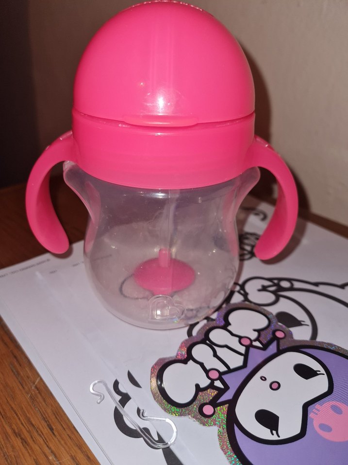 Pembe Kulplu Bebek Bardağı - Görsel 2