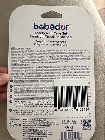 BabyJem Bebedor tırnak bakım seti