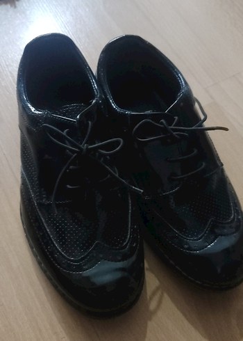 Erkek Siyah Gotik Ayakkabı Bağcığı - Görsel 2