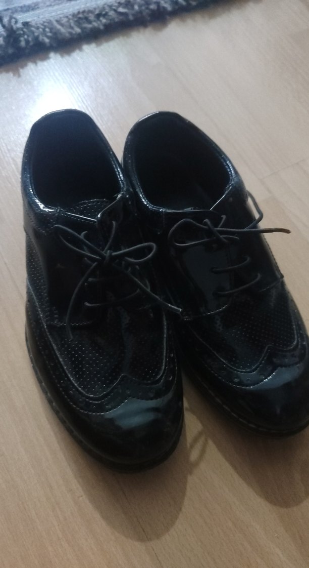 Erkek Siyah Gotik Ayakkabı Bağcığı - Görsel 2