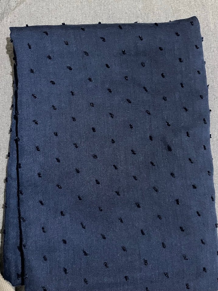 Lacivert Örme Kadın Şal - Görsel 4