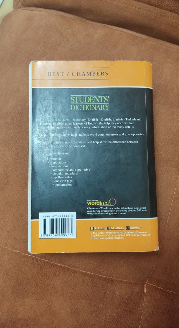 Best/Chambers İngilizce-Türkçe Öğrenci Sözlüğü - Görsel 3