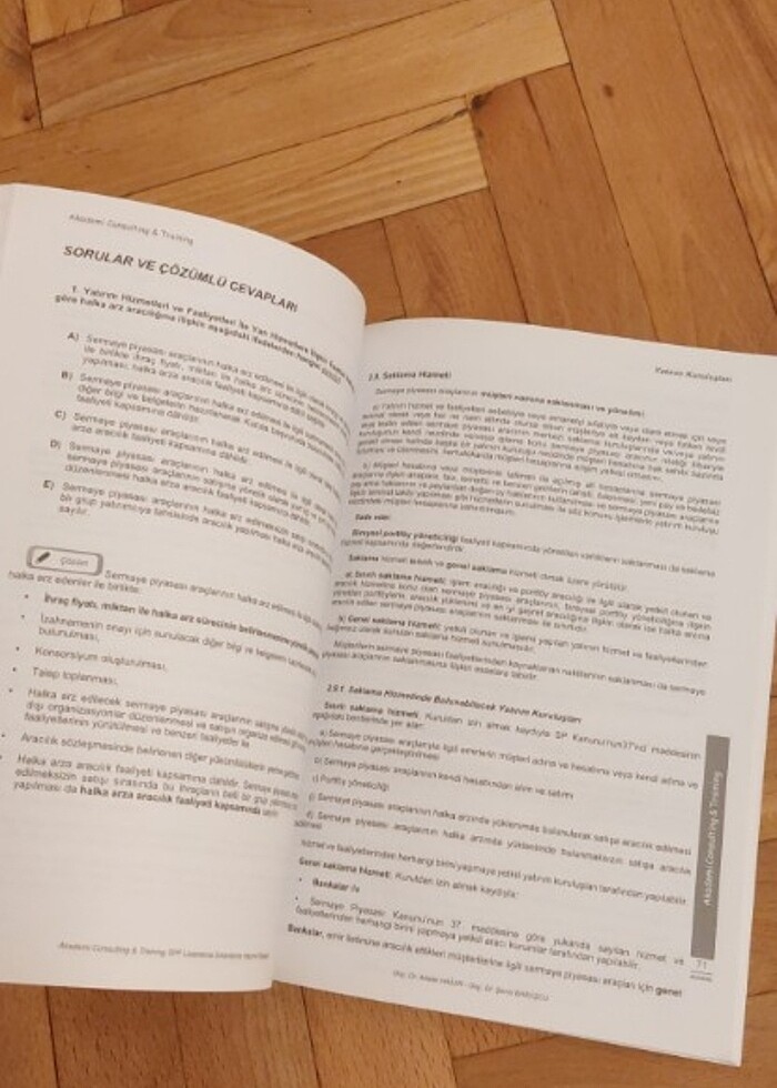 SPK spf lisanslama sınavına hazırlık  yatırım kuruluşları - Görsel 3