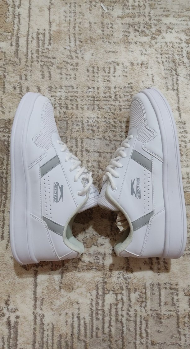 Slazenger Beyaz Bağcıklı Spor Ayakkabı - Görsel 4
