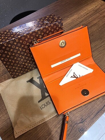 Beden turuncu Renk Louis vuitton turuncu cüzdan