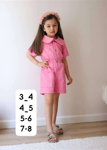 9 Yaş Beden Kız Çocuk Pembe Batik Desenli Örgü Denim Şort