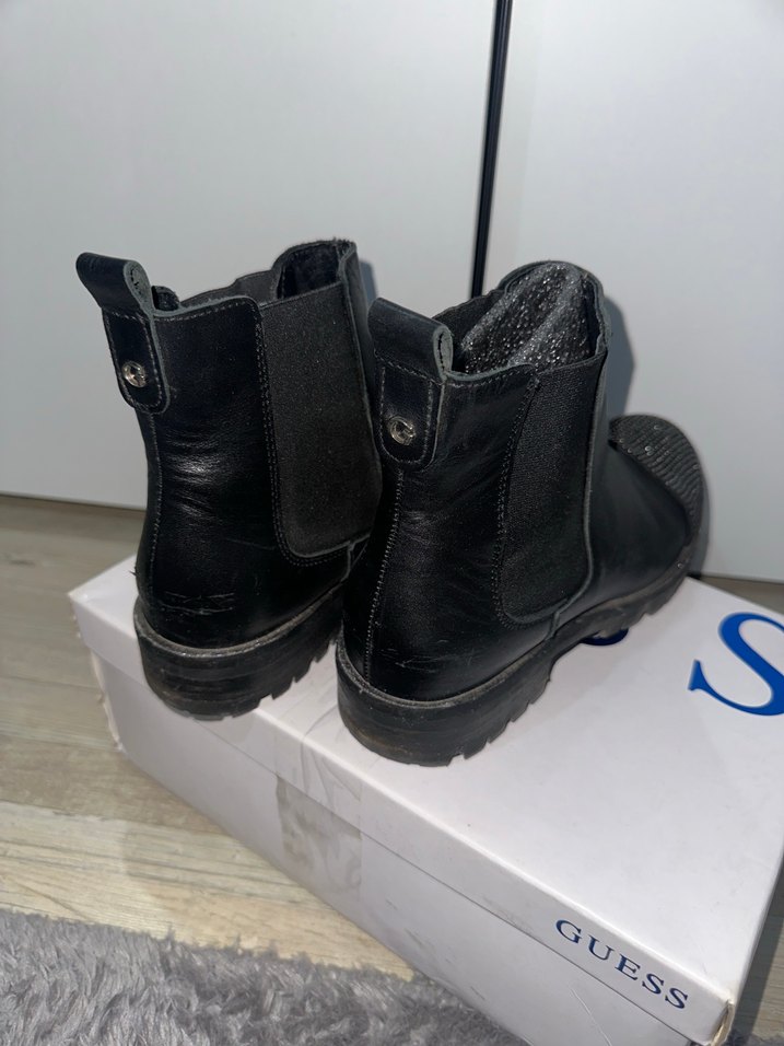 Guess Siyah Payetli Platform Topuklu Kadın Bot - Görsel 2