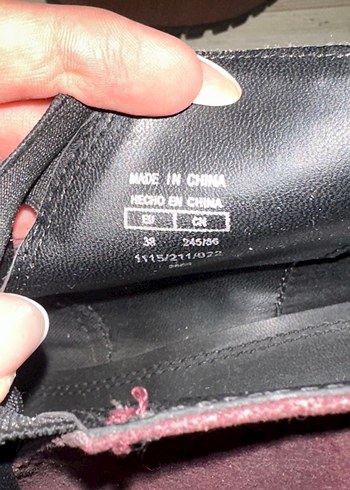 Pull & Bear Bordo Süet Topuklu Kadın Bot - Görsel 3