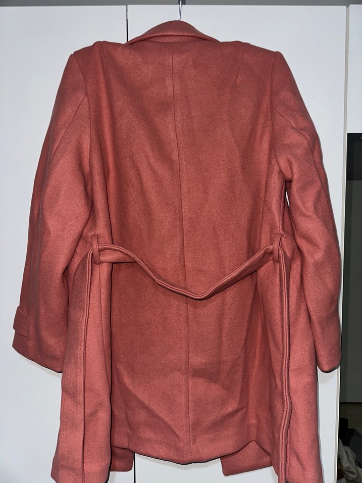 H&M Süet Midi Kadın Kaban/Palto - Görsel 3