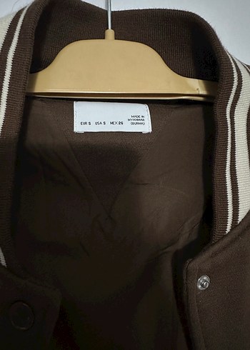 Bershka Kahverengi Kadın Bomber Ceket - Görsel 3