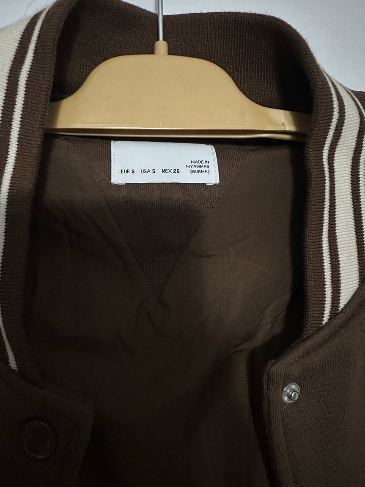 Bershka Kahverengi Kadın Bomber Ceket - Görsel 3