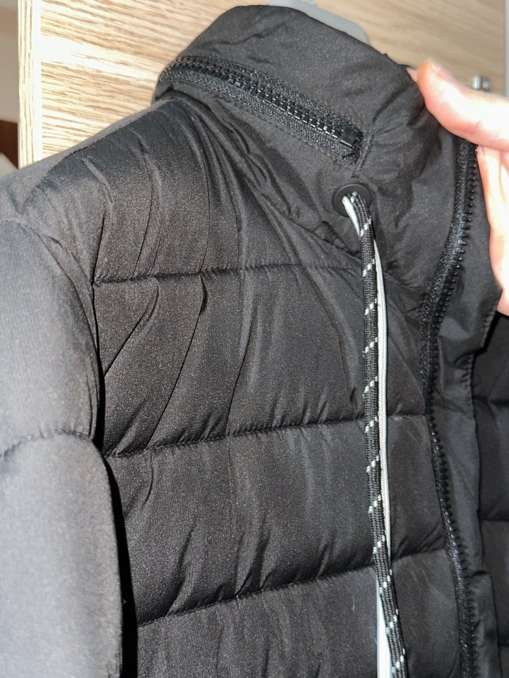 Siyah Fermuarlı Kadın Kışlık Mont - Görsel 2