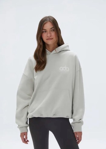 ADOLE Kadın Gri Baskılı Sweatshirt - Görsel 2