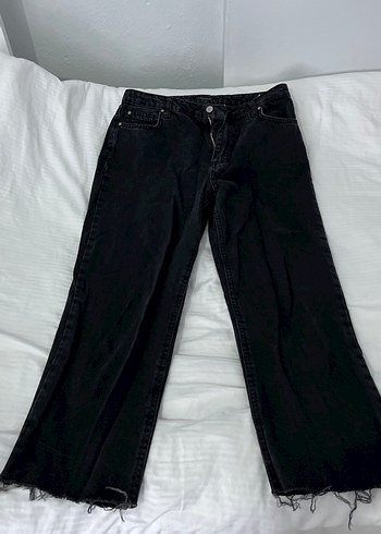 Trendyol & Milla Siyah Bol Kesim Midi Denim Kadın Jean