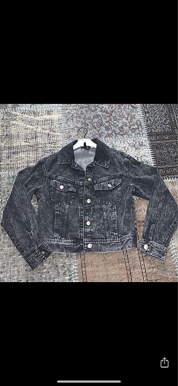 xs Beden gri Renk H&M kot ceket