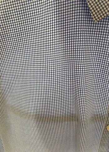 Düğmeli Mavi Gri Erkek Denim Gömlek - Görsel 2