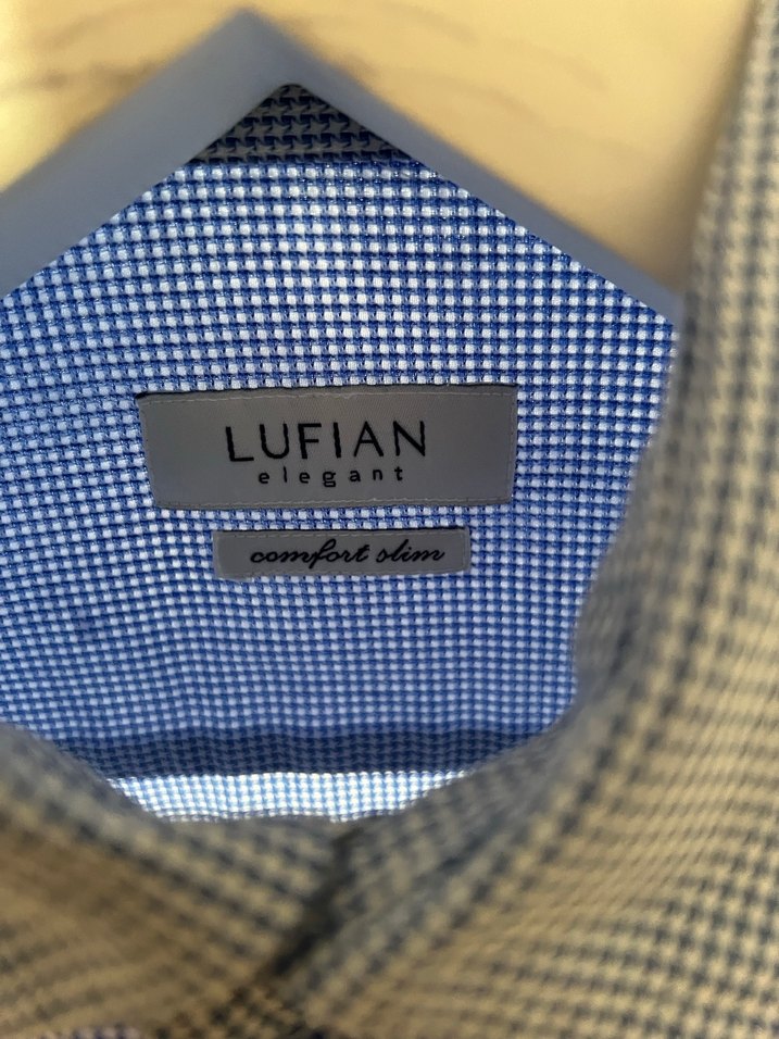 Düğmeli Mavi Gri Erkek Denim Gömlek - Görsel 3