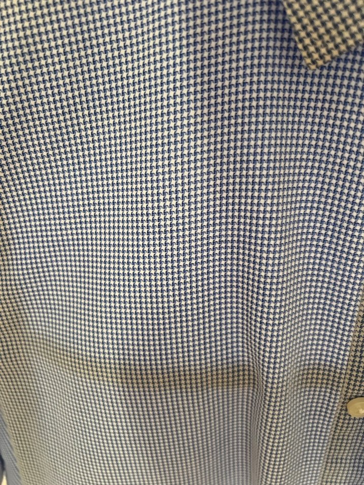 Düğmeli Mavi Gri Erkek Denim Gömlek - Görsel 2