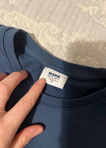 USPA Lacivert Erkek  Sweatshirt - Görsel 3