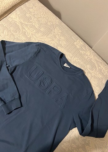 USPA Lacivert Erkek  Sweatshirt - Görsel 2