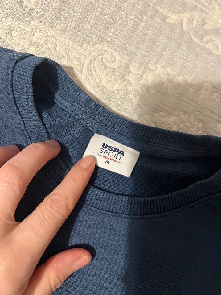 USPA Lacivert Erkek  Sweatshirt - Görsel 3