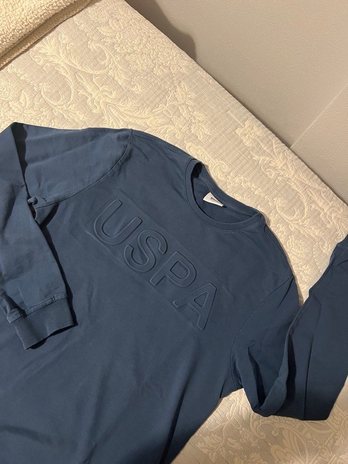 USPA Lacivert Erkek  Sweatshirt - Görsel 2