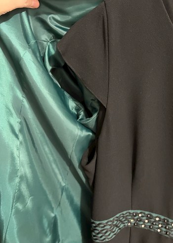 Uzun Kollu Yeşil Kadın Takım Elbise - Görsel 5